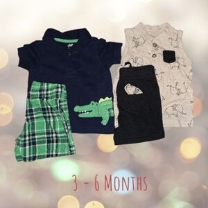Child of Mine Carter's Baby Boy 2 Outfit Bundle 3-6M